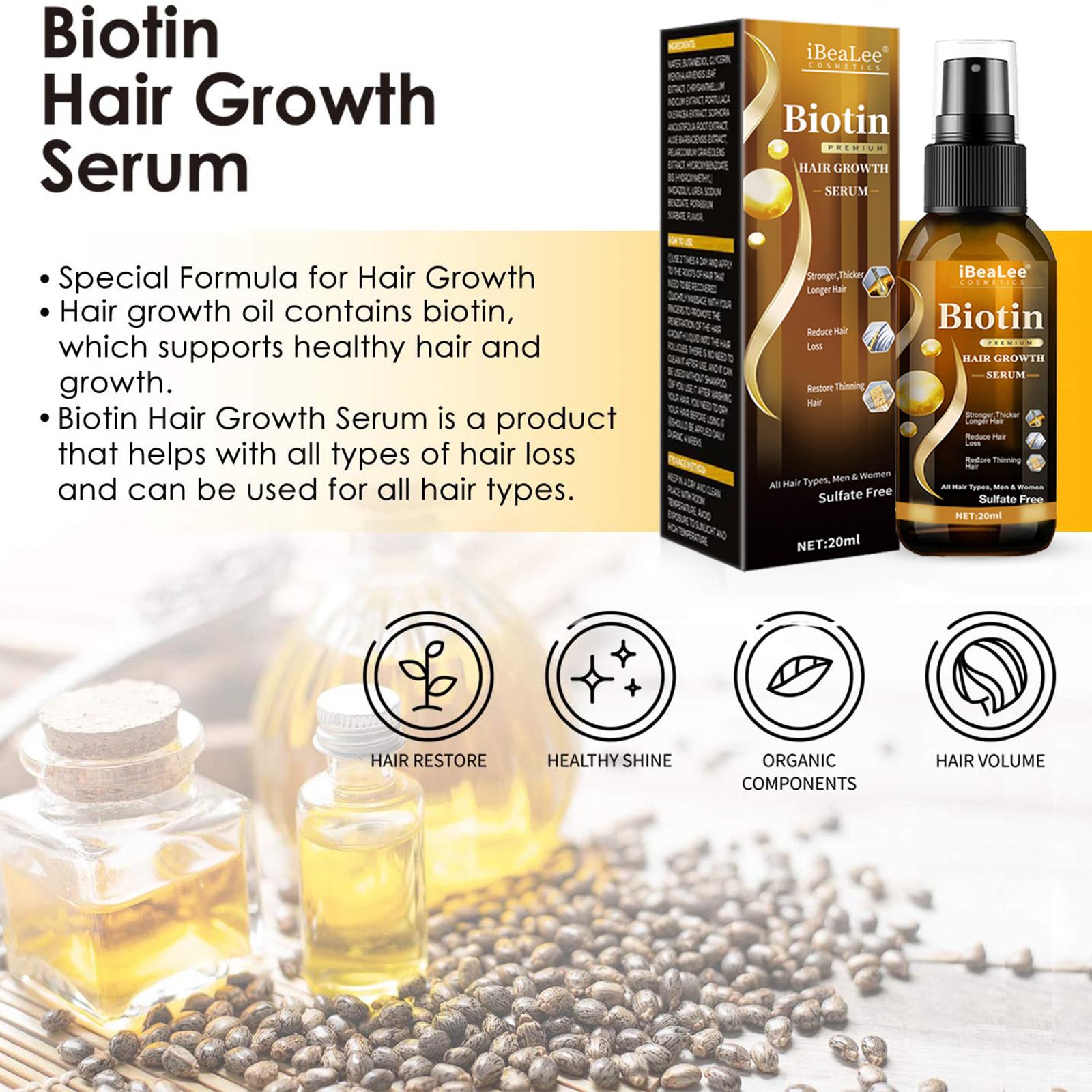 비오틴 헤어 성장 세럼 스프레이 건강하고 강한 모발 성 - Epidermal Growth Factor 리뷰 및 가격